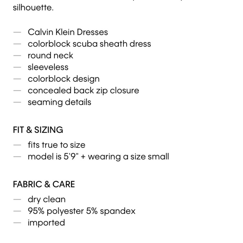 Calvin Klein Color Block Scuba Stretch Dress - image 2